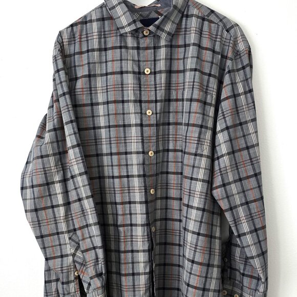 Tommy Bahama Other - Tommy Bahama Men's Plaid Shirt Grey Size XL/TG